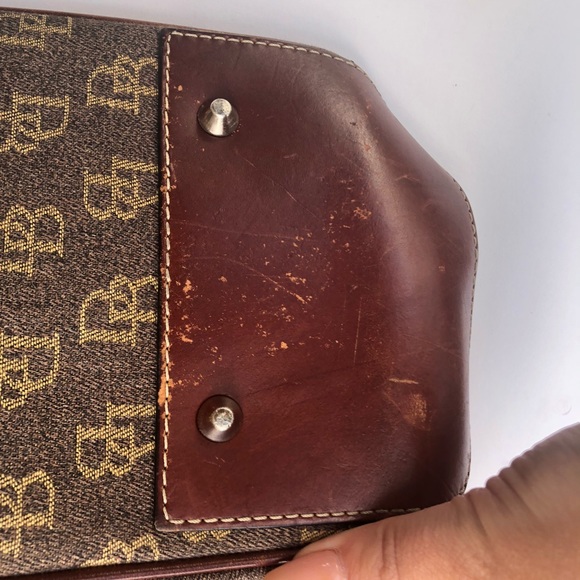 Dooney & Bourke Brown Large Tote Shoulder Bag - Picture 5 of 7